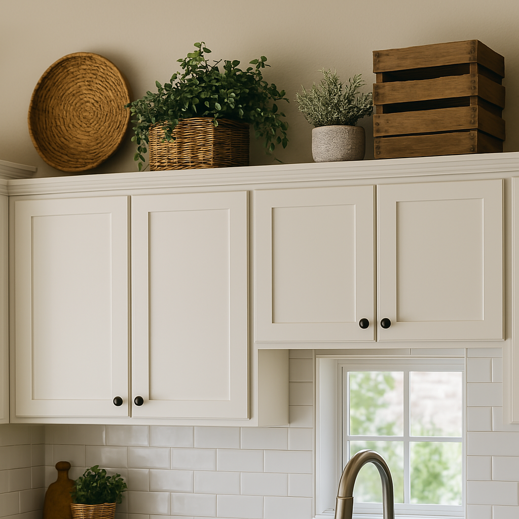 How I Transformed My Kitchen by Decorating Above the Cabinets